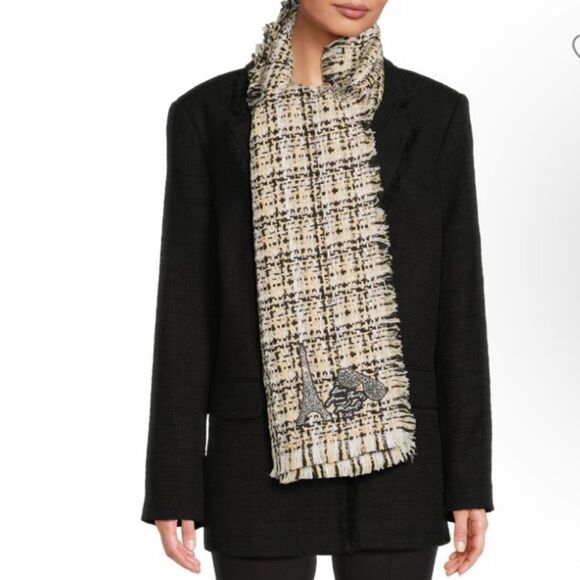 KARL LAGERFELD PARIS
Tweed Fringe Scarf - Picture 1 of 5